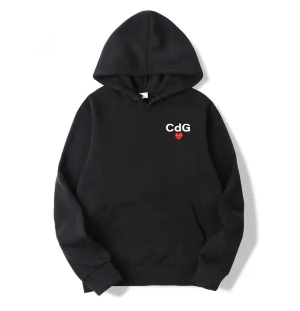 Black CDG Hoodie Black CDG Hoodie