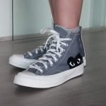 CONVERSE BLACK HEART GREY HIGH TOP